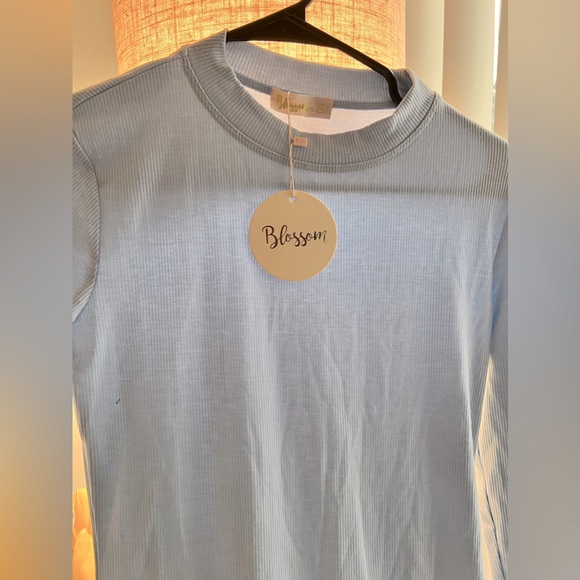 Baby blue cotton dress - Picture 2 of 3